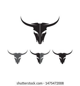 Bull horn logo and symbols template icons app
