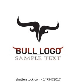 Bull horn logo and symbols template icons app

