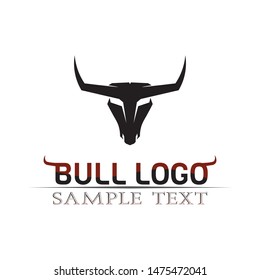 Bull horn logo and symbols template icons app

