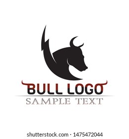 Bull horn logo and symbols template icons app
