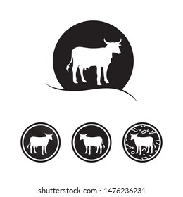 Bull horn logo and symbols template icons app
