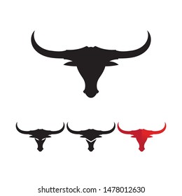 Bull horn logo and symbols template icons app
