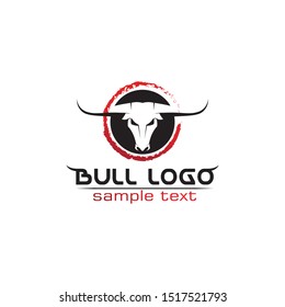 Bull horn logo and symbols template icons app
