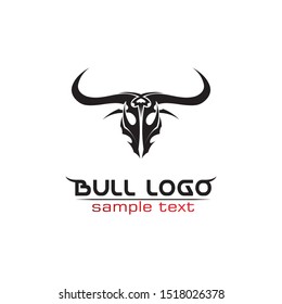 Bull horn logo and symbols template icons app
