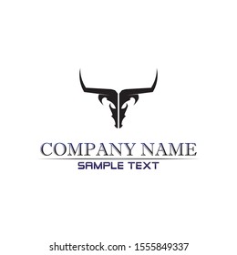 Bull horn logo and symbols template icons app