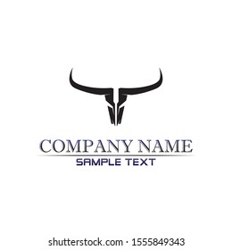 Bull horn logo and symbols template icons app