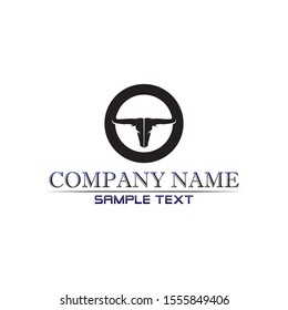 Bull horn logo and symbols template icons app