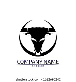 Bull horn logo and symbols template icons app