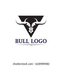 Bull horn logo and symbols template icons app