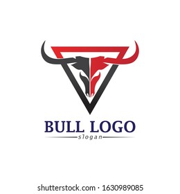 Bull horn logo and symbols template icons app