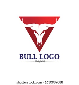 Bull horn logo and symbols template icons app