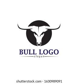 Bull horn logo and symbols template icons app