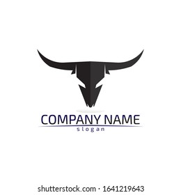 Bull horn logo and symbols template icons app