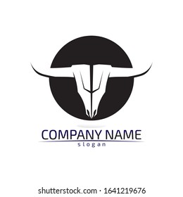 Bull horn logo and symbols template icons app