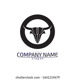 Bull horn logo and symbols template icons app