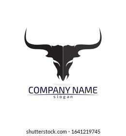 Bull horn logo and symbols template icons app