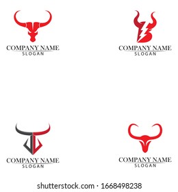 Bull horn logo and symbols template icons app
