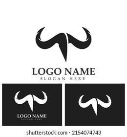 Bull horn logo and symbols template icons app