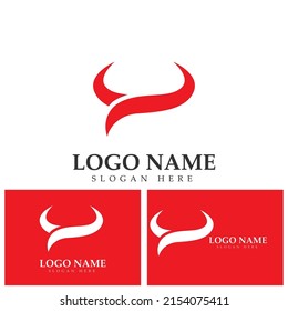 Bull horn logo and symbols template icons app