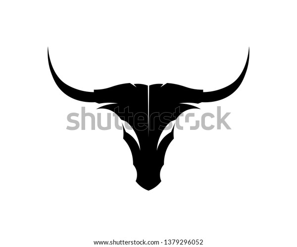 Bull Horn Logo Symbols Template Icons 스톡 벡터(로열티 프리) 1379296052