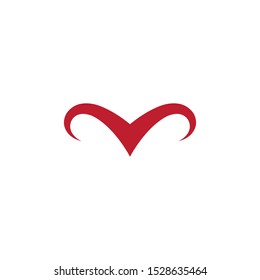 Bull horn  Logo Template vector icon illustration