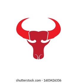 Red Bull Head Logo Stock Vector (Royalty Free) 611975270 | Shutterstock