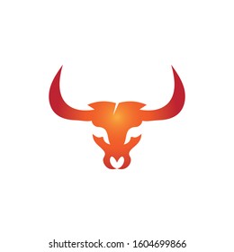 BULL Horn Logo Template vector icon illustration design
