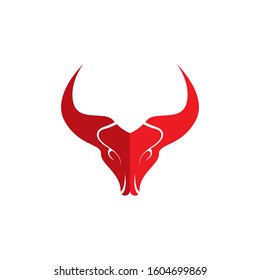 Bulls Head Mascot Logo Gaming Sport Stock Vector (Royalty Free ...