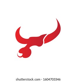 BULL Horn Logo Template vector icon illustration design