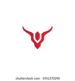 BULL Horn Logo Template vector icon illustration design