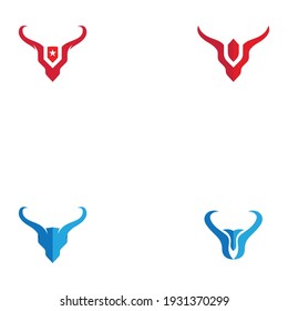 BULL Horn Logo Template vector icon illustration design