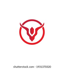 BULL Horn Logo Template vector icon illustration design