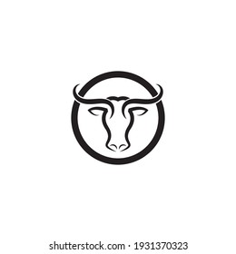 BULL Horn Logo Template vector icon illustration design