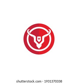 BULL Horn Logo Template vector icon illustration design