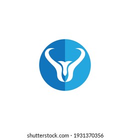 BULL Horn Logo Template vector icon illustration design