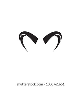 Bull horn logo vector