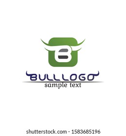 Bull and horn logo vector symbols template icons app