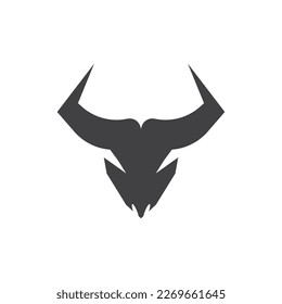 Bull Horn Logo Vector Template