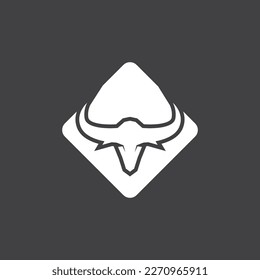 Bull Horn Logo Vector Template