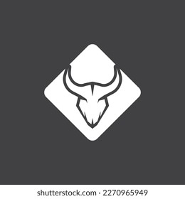 Bull Horn Logo Vector Template