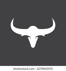 Bull Horn Logo Vector Template