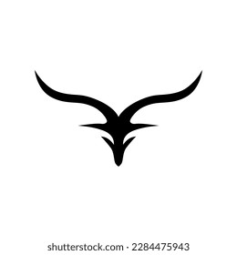 bull horn vector logo template