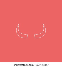 Bull horns icon.