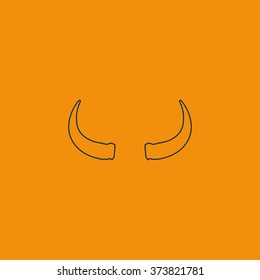 Bull horns icon.
