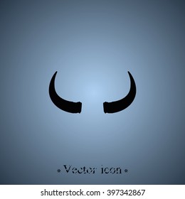 Bull horns icon.