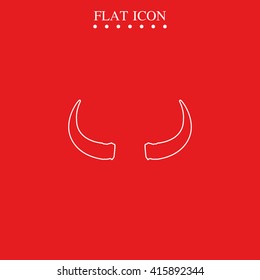 Bull horns icon.