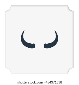 Bull horns icon.