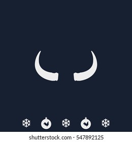Bull horns icon.