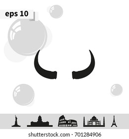 Bull horns icon.