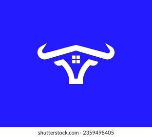 Bull house logo design for your company